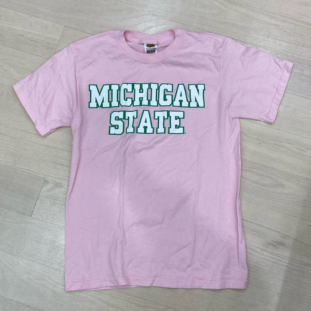 MICHIGAN STATE Pink T-Shirt - Small